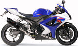 Dual Exhaust System With Sound Certification Furore Aluminium Black - Gpr Compatible With Suzuki Gsx-R 1000 K7 (2007-2008)