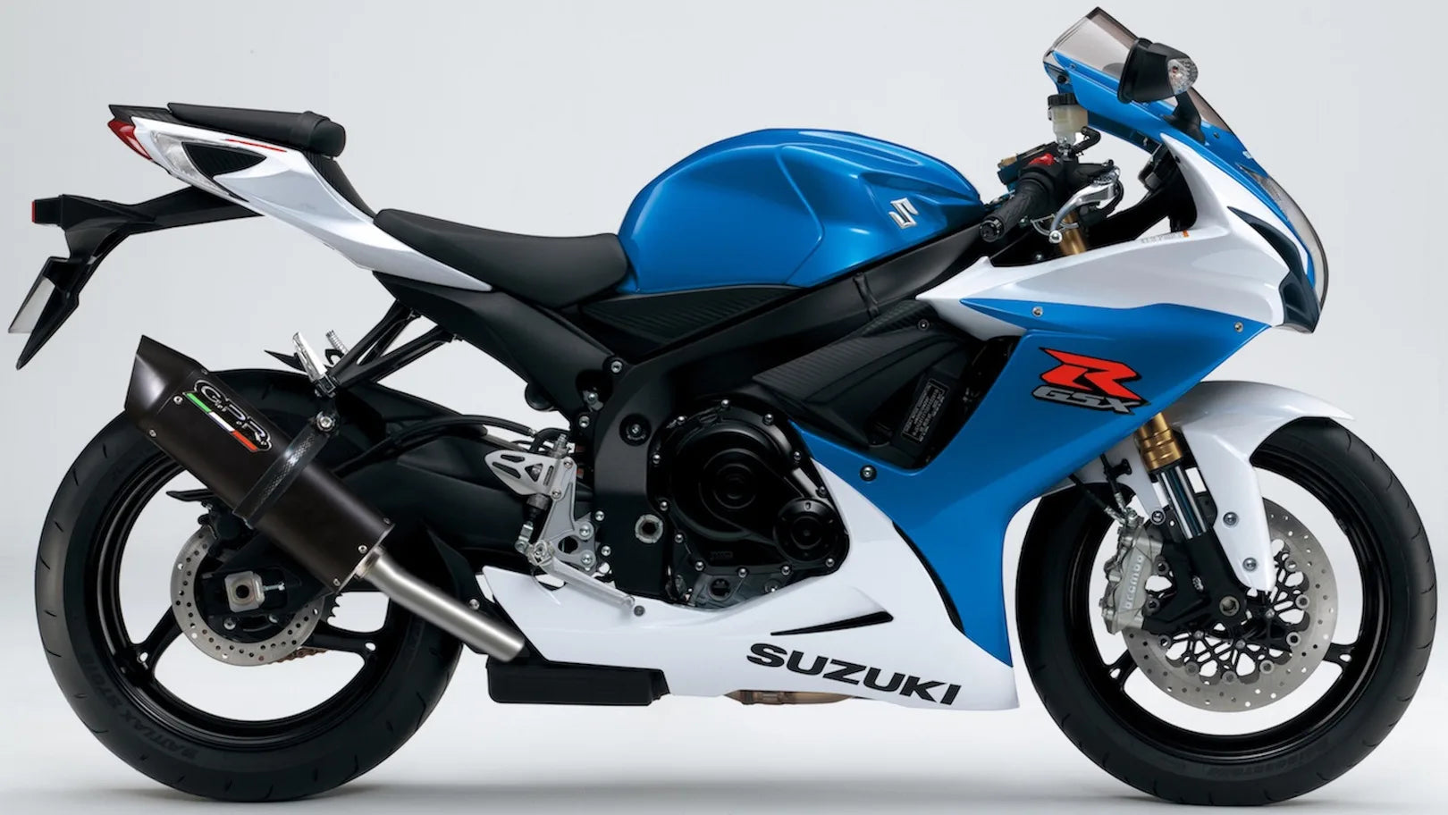 Exhaust Tip With Noise Certification Furore Aluminium Black - Gpr Compatible With Suzuki Gsx-R 750 K8 (2008-2010)