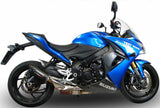 Exhaust Tip With Noise Certification Furore Aluminium Black - Gpr Compatible With Suzuki Gsx-S 1000 F (2015-2016)