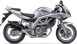 Exhaust Tip With Noise Certification Furore Aluminium Black - Gpr Compatible With Suzuki Sv 650 - S (2003-2010)