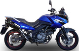 Catalytic Exhaust Tip With Sound Certification Furore Aluminium Black - Gpr Compatible With Suzuki V-Strom Dl 650 (2004-2011)