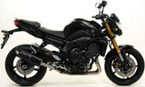 Exhaust Tip With Noise Certification Furore Aluminium Black - Gpr Compatible With Yamaha Fz-8 (2010-2016)
