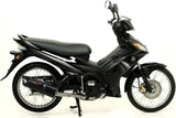 Complete Non-Catalytic Exhaust System With Sound Certification Furore Aluminium Black - Gpr Compatible With Yamaha Sniper 135 (2005-2012)