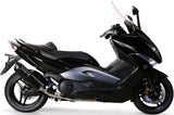 Complete Catalytic Exhaust System With Sound Certification Furore Aluminium Black - Gpr Compatible With Yamaha T-Max 500 (2001-2011)