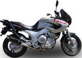 Dual Exhaust System With Sound Certification Furore Aluminium Black - Gpr Compatible With Yamaha Tdm 850 (1991-2001)