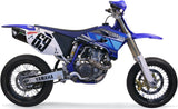 Exhaust Tip With Noise Certification Furore Aluminium Black - Gpr Compatible With Yamaha Yz 450 F (2007-2011)
