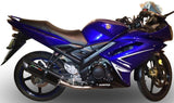 Complete Non-Catalytic Exhaust System With Sound Certification Furore Aluminium Black - Gpr Compatible With Yamaha X1R 135 (2005-2012)