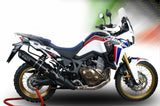 Exhaust Tip With Noise Certification Furore Aluminium Black - Gpr Compatible With Honda Crf 1000 L Africa Twin (2015-2017)