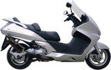 Complete Catalytic Exhaust System With Sound Certification Furore Aluminium Black - Gpr Compatible With Honda Silver Wing 600 (2001-2006)