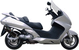 Complete Catalytic Exhaust System With Sound Certification Furore Aluminium Black - Gpr Compatible With Honda Silver Wing 600 Ie - Sw-T (2007-2016)