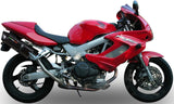 Dual Exhaust System With Sound Certification Furore Aluminium Black - Gpr Compatible With Honda Vtr 1000 Sp-2 Rc51 (2002-2006)