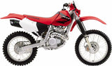 Exhaust Tip With Noise Certification Furore Aluminium Black - Gpr Compatible With Honda Xr 400 R (1992-2005)