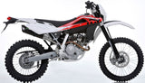 Exhaust Tip With Noise Certification Furore Aluminium Black - Gpr Compatible With Husqvarna Te 125 4T (2010-2013)