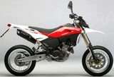 Catalytic Exhaust Tip With Sound Certification Furore Aluminium Black - Gpr Compatible With Husqvarna Te 610 E - Sm (2005-2006)