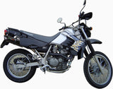 Exhaust Tip With Noise Certification Furore Aluminium Black - Gpr Compatible With Kawasaki Klr 600 (1985-2004)
