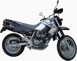 Exhaust Tip With Noise Certification Furore Aluminium Black - Gpr Compatible With Kawasaki Klr 650 (1988-2005)