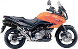 Dual Exhaust System With Sound Certification Furore Aluminium Black - Gpr Compatible With Kawasaki Klv 1000 (2004-2007)