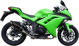 Exhaust Tip With Noise Certification Furore Aluminium Black - Gpr Compatible With Kawasaki Ninja 300 R (2012-2017)