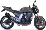 Dual Catalytic Exhaust Tips With Sound Certification Furore Aluminium Black - Gpr Compatible With Kawasaki Z 1000 (2003-2006)