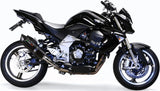 Dual Catalytic Exhaust Tips With Sound Certification Furore Aluminium Black - Gpr Compatible With Kawasaki Z 1000 (2007-2009)