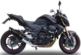 Catalytic Exhaust Tip With Sound Certification Furore Aluminium Black - Gpr Compatible With Kawasaki Z 750 - R (2007-2014)