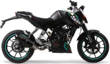 Catalytic Exhaust Tip With Sound Certification Furore Aluminium Black - Gpr Compatible With Ktm 125 Duke (2011-2016)