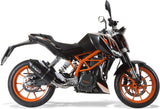 Catalytic Exhaust Tip With Sound Certification Furore Aluminium Black - Gpr Compatible With Ktm 390 Duke (2013-2016)