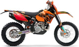 Exhaust Tip With Noise Certification Furore Aluminium Black - Gpr Compatible With Ktm 520 Exc (1999-2007)