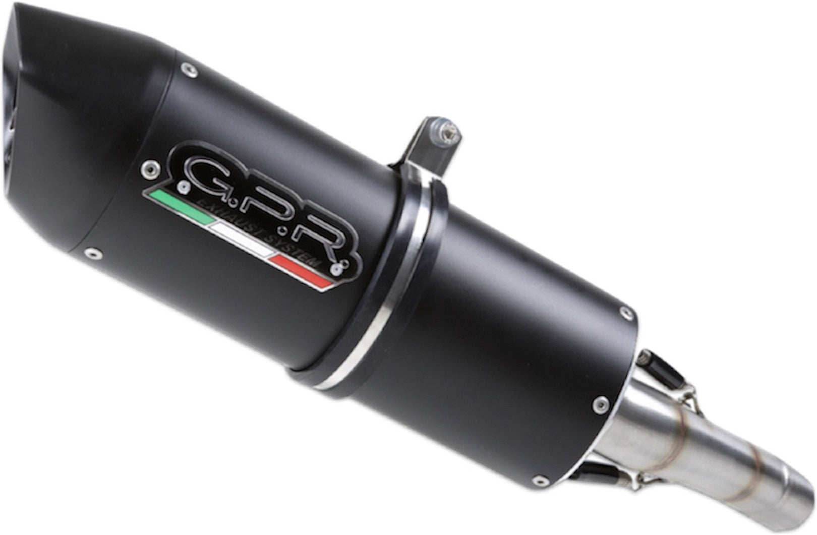 Exhaust Tip With Noise Certification Furore Aluminium Black - Gpr Compatible With Barossa Magna 250 (2004-2021)