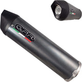 Exhaust Tip Without Sound Certification Furore Carbon Look - Gpr Compatible With Cfmoto 650 Gt (2022-2024)