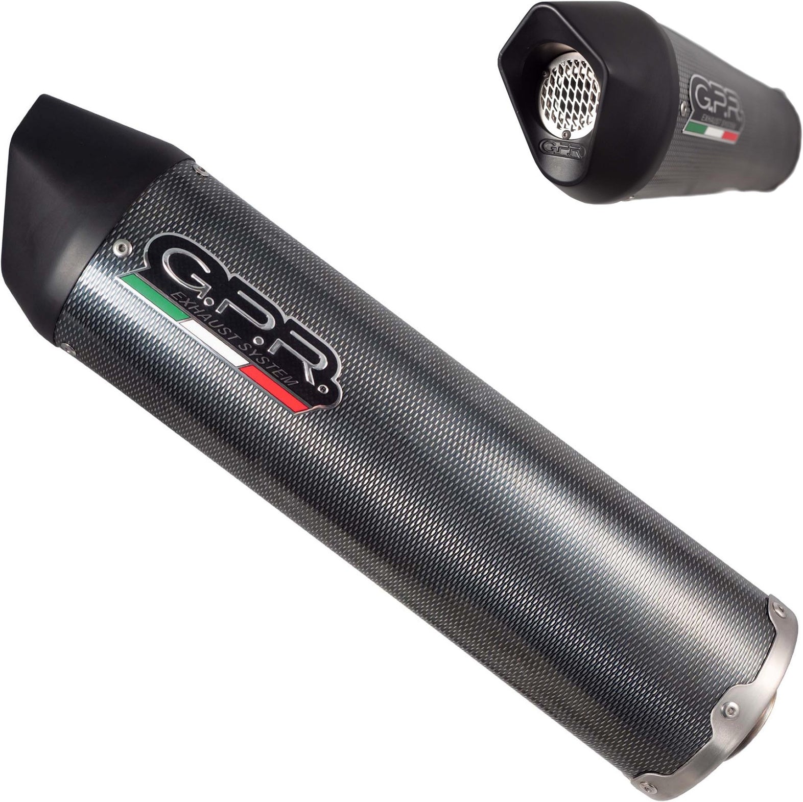 Exhaust Tip With Noise Certification Furore Carbon Look - Gpr Compatible With Moto Guzzi Norge 1200 Gt 8V (2006-2016)