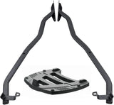 Monokey Trekker Black Aluminium Top Case - 46 Lt Trekker Aluminium - Givi Compatible With Yamaha Xjr 1300 (1998-2002)