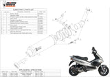 Exhaust Tip With Noise Certification Gp Steel Black - Mivv Compatible With Gilera Runner 200 (2003-2004)