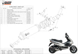 Exhaust Tip With Noise Certification Gp Steel Black - Mivv Compatible With Gilera Runner 200 (2003-2004)