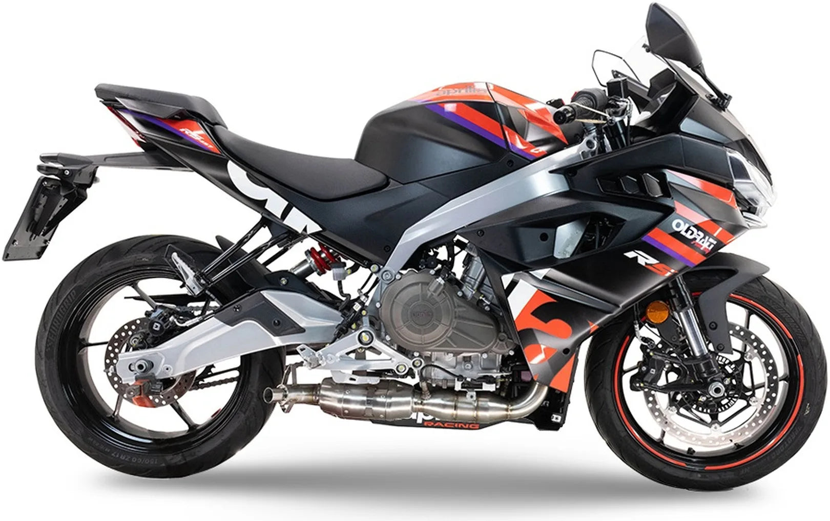 Complete Exhaust System Without Catalytic Converter And Without Sound Certification Ghost Stainless Steel - Gpr Compatible With Aprilia Rs 457 (2024-2025)