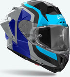 Full-Face Motorcycle Helmet Airoh Gp800 - Gp8C19 Hpc Carbon Blue Red Glossy Competition Size S
