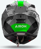 Full-Face Motorcycle Helmet Airoh Gp800 - Gp8C33 Hpc Carbon Fluorescent Green Gloss Competition Size S