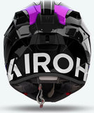 Full-Face Motorcycle Helmet Airoh Gp800 - Gp8Mu18 Hpc Carbon Gloss Blue Must Size M