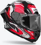 Full-Face Motorcycle Helmet Airoh Gp800 - Gp8Mu55 Hpc Carbon Gloss Red Must Size M