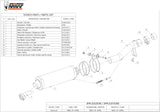 Non-Catalytic Exhaust Tip With Sound Certification Oval Carbon Carbon - Mivv Compatible With Honda Cbr 600 F (2001-2010)