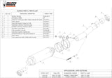 Non-Catalytic Exhaust Tip With Sound Certification Gp Steel Black - Mivv Compatible With Honda Cbr 600 Fs (2001-2003)