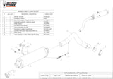 Non-Catalytic Exhaust Tip With Sound Certification Oval Stainless Steel - Mivv Compatible With Honda Hornet 600 (2003-2006)