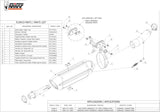 Exhaust Tip With Noise Certification Suono Stainless Steel Carbon - Mivv Compatible With Honda Hornet 600 (2007-2013)