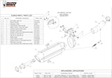 Exhaust Tip With Noise Certification Suono Stainless Steel Carbon - Mivv Compatible With Honda Cbr 600 F (2011-2013)