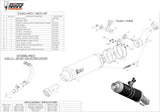 Exhaust Tip With Noise Certification Gp Carbon - Mivv Compatible With Honda Cbr 500 R (2013-2015)