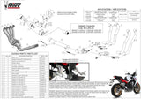 Complete Catalytic Exhaust System With Sound Certification Gppro Steel Black - Mivv Compatible With Honda Cb 650 F (2014-2018)