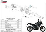 Exhaust Tip With Noise Certification Oval Carbon Carbon - Mivv Compatible With Honda Cb 500 X (2017-2022)