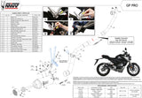 Complete Catalytic Exhaust System With Sound Certification Gppro Carbon - Mivv Compatible With Honda Cb 125 R (2018-2020)