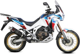 Exhaust Tip With Noise Certification Dakar Steel Black - Mivv Compatible With Honda Crf 1100 L Africa Twin (2020-2023)