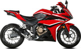 Complete Exhaust System Without Catalytic Converter And Without Sound Certification Mk3 Carbon - Mivv Compatible With Honda Cbr 500 R (2019-2020)